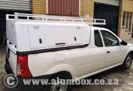 Special Contractors Canopy with Roofrack all white